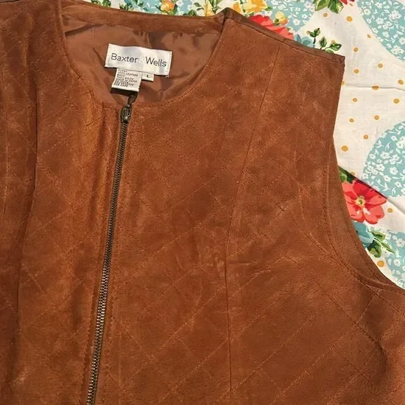 Baxter & Wells leather vest size large - Picture 8 of 10